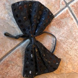 Sequined bow tie